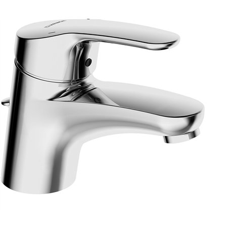 Hansa 1102283 7833814 Mix Mitigeur de lavabo à levier simple avec garniture/tuyau de pression flexible Chromé