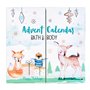 accentra Calendrier de l'Avent Joyeuses Fêtes 2021 pour les filles avec 24 produits de bain