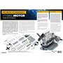 Franzis Kit modélisme, Moteur Hybride échelle 1:3, 110 pièces à insérer et Visser Module Son intégré Manuel 86 Pages avec Livre 