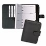 Bind17501 planificateur système A7 FINEtouch similicuir noir classeur planificateur de rendez-vous 14 x 11