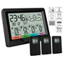 Station météo sans fil radio-pilotée avec 3 capteurs extérieurs : FWS-400 [Infactory]