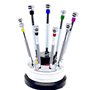 Ensemble de 9 tournevis avec support pivotant - Beco 205930 - Outil d'Horloger