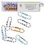 TSI 48019 Lot de 100 trombones à rayures colorées 28 mm
