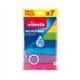 Vileda Colors Lot de 7 Chiffons de Nettoyage Multi-usages en Microfibre 100% Microfibre Multicolore 30 x 30 cm