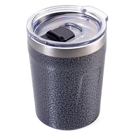 TROIKA Unisexe - Adulte Espresso Doppio Mug Isotherme Titane 90x70x70mm