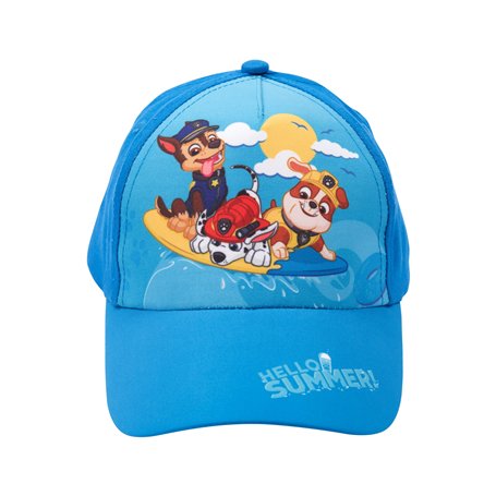 United Labels Paw Patrol Casquette Enfant Hello Summer Chase Marshall Rubble Bleu Casquette Réglable Casquette Garçon Fille