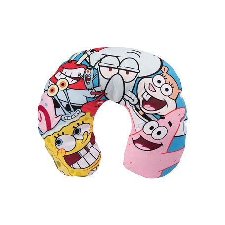 United Labels Spongebob Coussin de nuque de voyage confortable pour enfants Motif Bob l'éponge