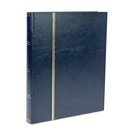 SAFE 157 Album timbres 32 pages noires avec 1 loupe de poche avec lentille de 50 mm | classeur timbres pour votre collection