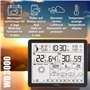 WD3000 - Station météo avec prévisions météorologiques sur 4 jours, avec émetteur extérieur, données sur la station et sur le té