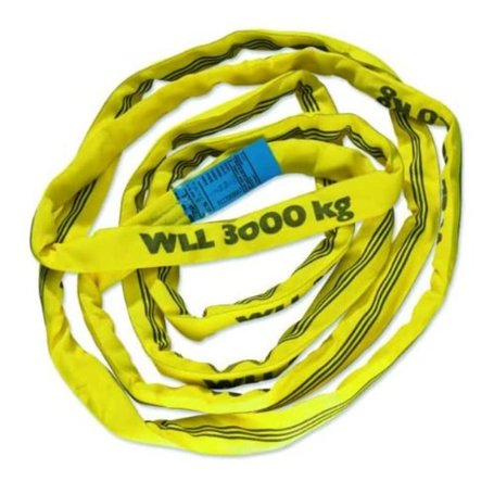 Braun 30101RS Câble de traction avec gaine en polyester capacité de charge 3 000 kg Jaune 10 m