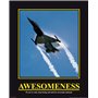 Empire 420602 Motivation Awesomeness Jet Mini poster 40 x 50 cm