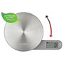 CASO Kitchen EcoMate - Balance de cuisine design, sans pile grâce à l'énergie cinétique, plate & magnétique, jusqu'à 5 kg, fonct