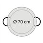 Plat à paëlla acier poli ø 70 cm en espagne, le produit de paella world