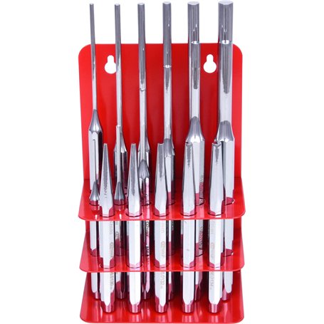 KS Tools 156.0180 Présentoir métal chasse goupilles + Chasses axes de 18 pièces