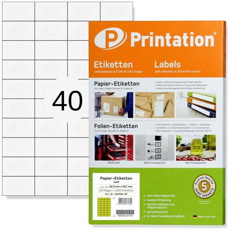 Printation Étiquettes Autocollantes 52