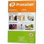 Printation Étiquettes universelles 70 x 67,7 mm - 300 etiquettes autocollantes blanches sur 25 feuilles blanches A4 3x4 12 70x67