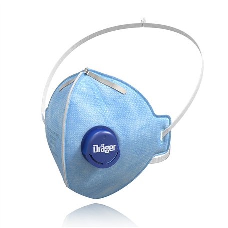 Dräger X-plore 1720 C V Masque FFP2 avec valve expiratoire fabriqué en France | Lot de 10 masques de protection respiratoires an