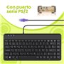 Perixx PERIBOARD-409P ES Câble Mini Teclado avec PS2 Noir 314 x 146 x 20 mm