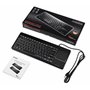 Perixx PERIBOARD-515H Plus, Wired Keyboard with Touchpad - USB Port with 2 Hubs - US English Layout