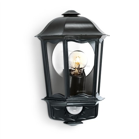Steinel L 190 S Lanterne noir – Luminaire extérieur à détecteur de mouvement