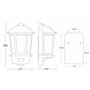 Steinel L 190 S Lanterne noir – Luminaire extérieur à détecteur de mouvement, portée max. 12 m, applique en aluminium