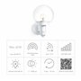 Steinel L 115 S luminaire á capteur Blanc – Détecteur de mouvement 240° et une zone de détection de 8 m, d’un verre cristallin,