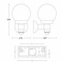 Steinel L 115 S luminaire á capteur Blanc – Détecteur de mouvement 240° et une zone de détection de 8 m, d’un verre cristallin,