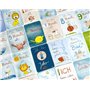 JAKO-O Cartes de naissance et de première année pour bébé - Jalons importants pour bébé - Cartes également comme journal intime 