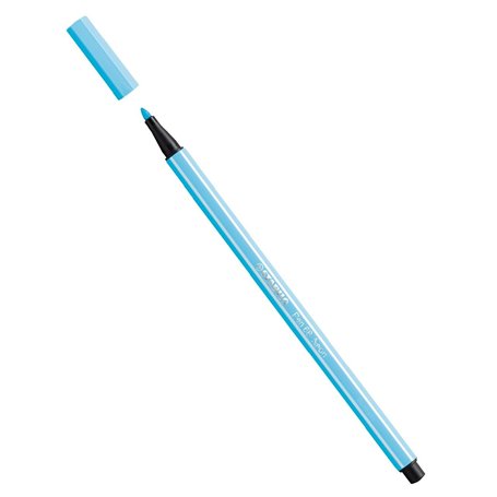 Feutre dessin - STABILO Pen 68 - 1 feutre pointe moyenne -bleu clair