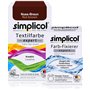 simplicol : Kit Complet Teinture Expert + fixateur : Votre Teinture Express (Paquet 300g + Flacon 90ml) - Marron