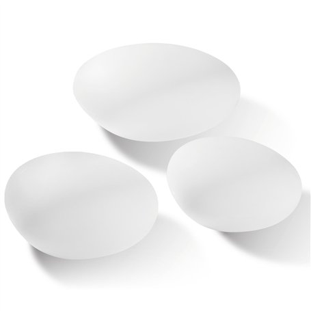 EASYmaxx Pierre solaire décorative set de 3 pièces | Lampe de jardin avec éclairage DEL à changement de couleur | Lampe de jardi