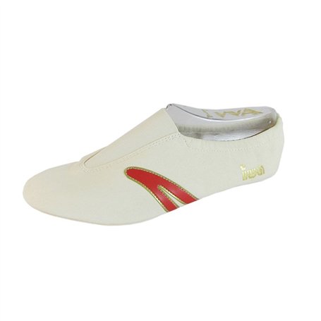IWA-Gymnastikschuhe Baskets artistiques IWA 502 Crème/Rouge Taille 43 EU