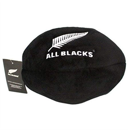 All Blacks Mascotte en peluche de rugby - Ballon convertible - Avec kiwi - 24 cm x 16 cm