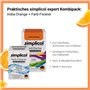simplicol : Kit Complet Teinture Expert + fixateur : Votre Teinture Express (Paquet 300g + Flacon 90ml) - Orange Inde