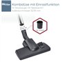 McFilter Brosse combinée universelle pour aspirateur 35/32 mm 1 grand rouleau 2 ramasse-fils Brosse avec adaptateur de raccordem
