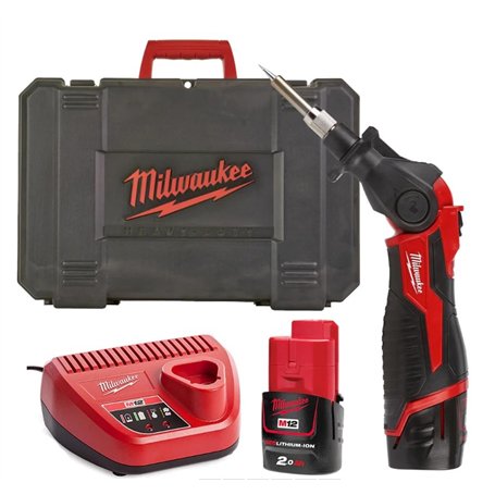 Fer à souder 12V 400°C 2Ah M12 SI-201C MILWAUKEE - 4933459761