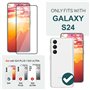 NALIA Kit [3-in-1] 2x Verre Trempé & 1x Applicateur compatible avec Samsung Galaxy S24 Verre, Protection d'Écran Claire & Gabari