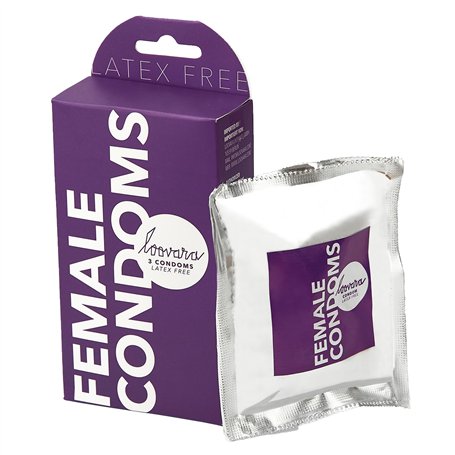 Loovara Préservatifs féminins sans latex 3 pièces - 3 préservatifs pour les femmes