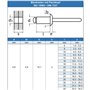 8 x 40 mm (30 pièces) - Avec tête plate - Rivets pop DIN 7337 - ISO 15983 - Rivet - Acier inoxy