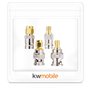 kwmobile 4X Adaptateur SMA BNC - Kit avec Connecteur Coaxial Mâle et Femelle pour Fiche Antenne Scanner Radio Wi-FI