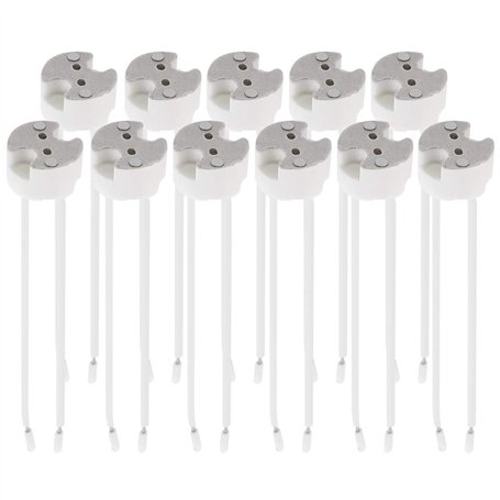 kwmobile Lot 11x douille GU5.3-11x Douille GU5.3 ou MR16 - Support avec câble 12V - Pour lampe luminaire ampoule telles que LED