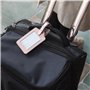 kwmobile 2X Étiquette Bagage pour Valise - Lot 2X Tag Porte-étiquette pour Valise et Sac de Voyage avec Carte nom adresse numéro