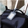 kwmobile 2x Étiquette bagage pour valise - Lot 2x Tag porte-étiquette pour valise et sac de voyage avec carte nom adresse numéro
