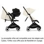 CYBEX - Poussette ultra compacte et confortable - ORFEO - 4 roues - Canvas White
