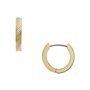 Fossil boucles d'oreilles en acier inoxydable doré avec fermoir cerceau pour femmes