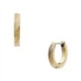 Fossil boucles d'oreilles en acier inoxydable doré avec fermoir cerceau pour femmes