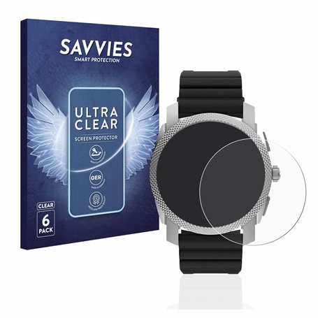 savvies Protection Ecran pour Fossil Gen 6 Hybrid Machine (45mm) (6 Pièces) - Film Protection Ultra Clair