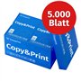 Easyprint Lot de 5000 feuilles de papier pour imprimante et photocopieurs 10 x 500 feuilles A4 Blanc brillant CIE 160 Certificat