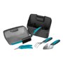 Kit balcon de Gardena : boîte en plastique avec pelle intégrée et kit 4 pièces pour jardiner sur les balcons et terrasses