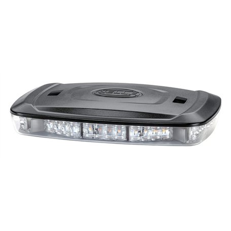 HELLA LED Feu d'avertissement - Micro Lightbar - 12V / 24V - jaune - Raccord fileté - Câble: 500mm - Montage en saillie - 2RL 01